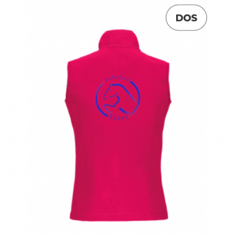 VESTE POLAIRE SANS MANCHE FUSCHIA