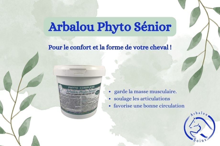 Arbalou Phyto Senior, complément alimentaire pour chevaux agés 100 % naturel